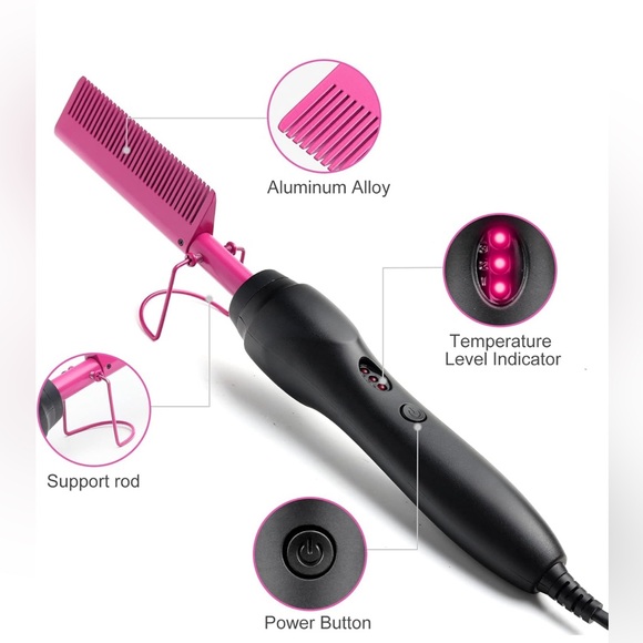 Hot Comb Hair Straightener Electric Tool NIB - Picture 3 of 9